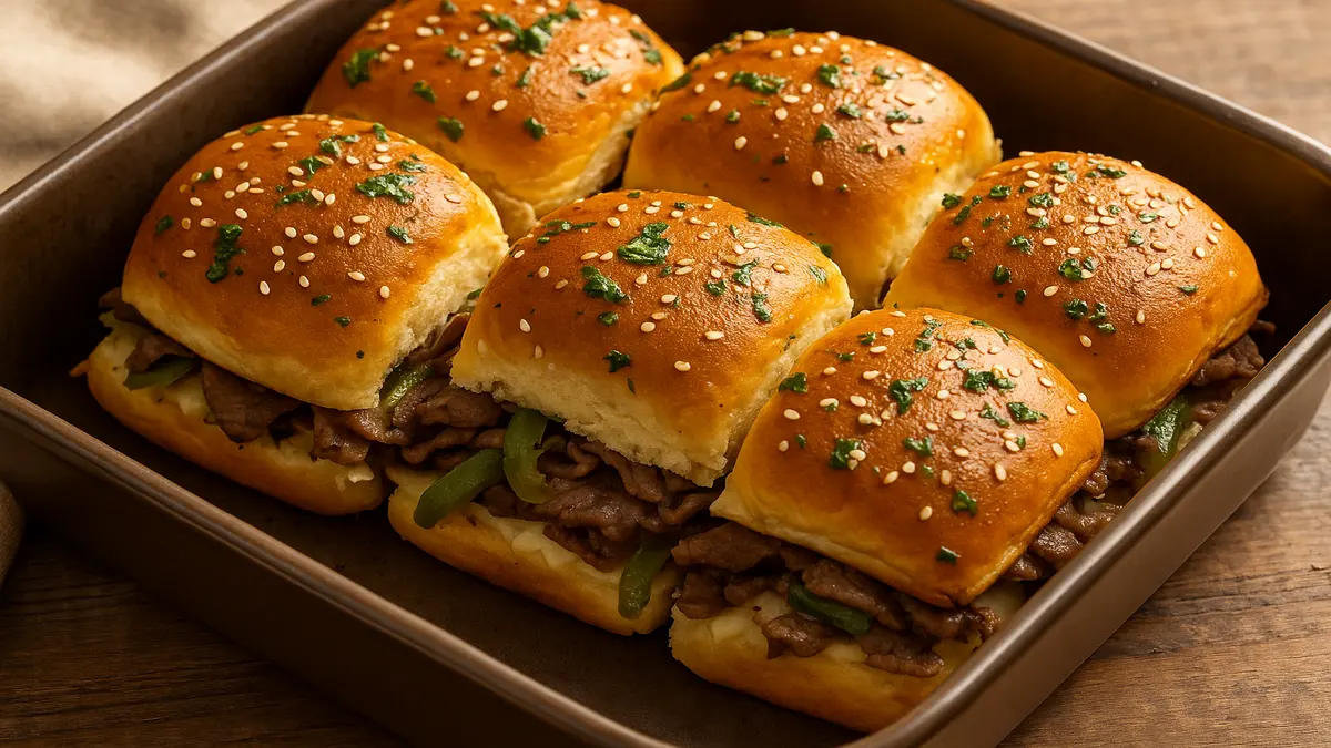 Philly Cheesesteak Sliders
