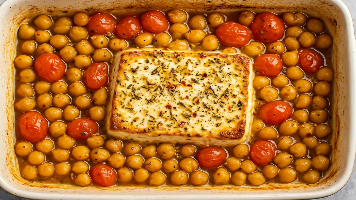 Baked Feta Chickpeas