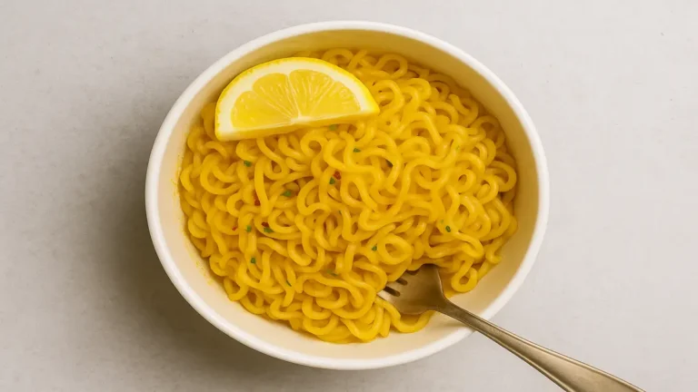 Lemon Garlic Maggi Recipe