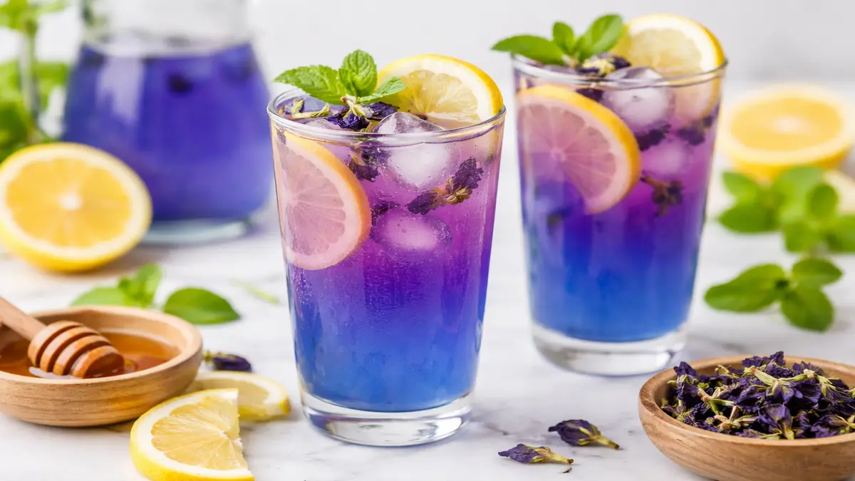 Butterfly Pea Lemonade Recipe