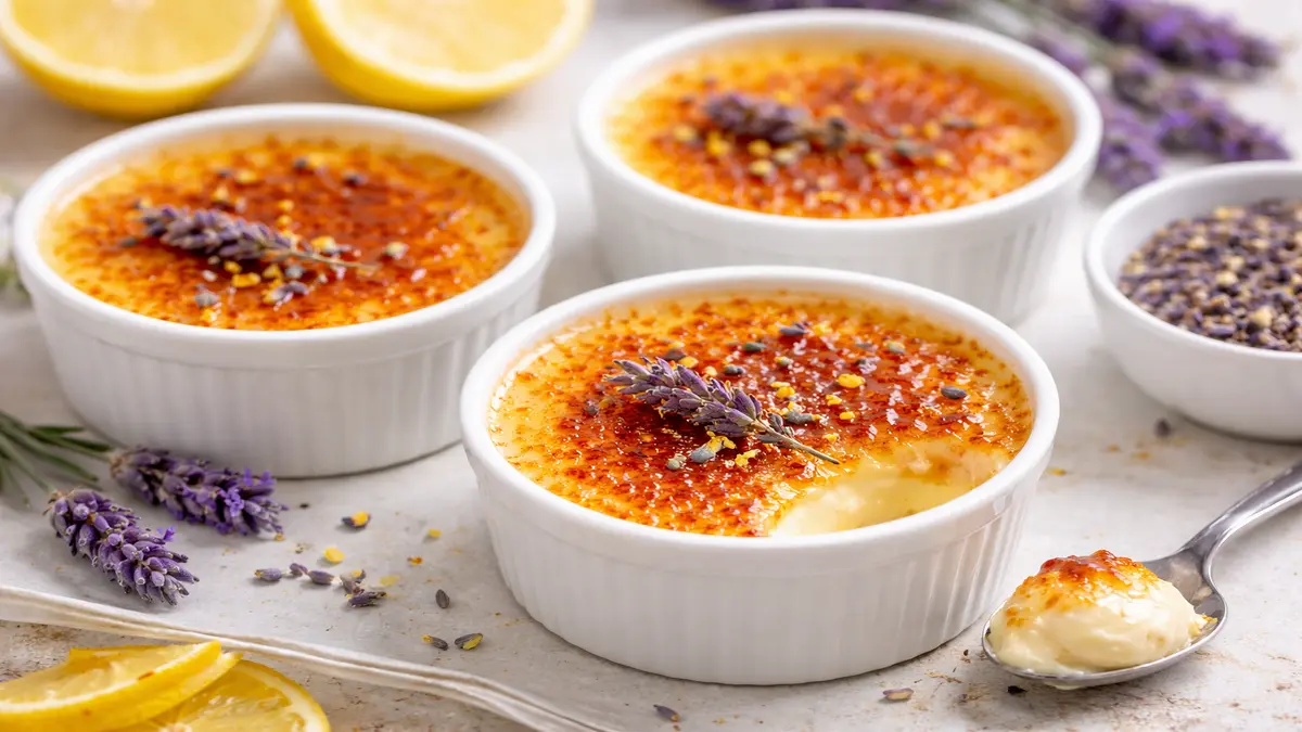Lemon Lavender Crème Brûlée Recipe