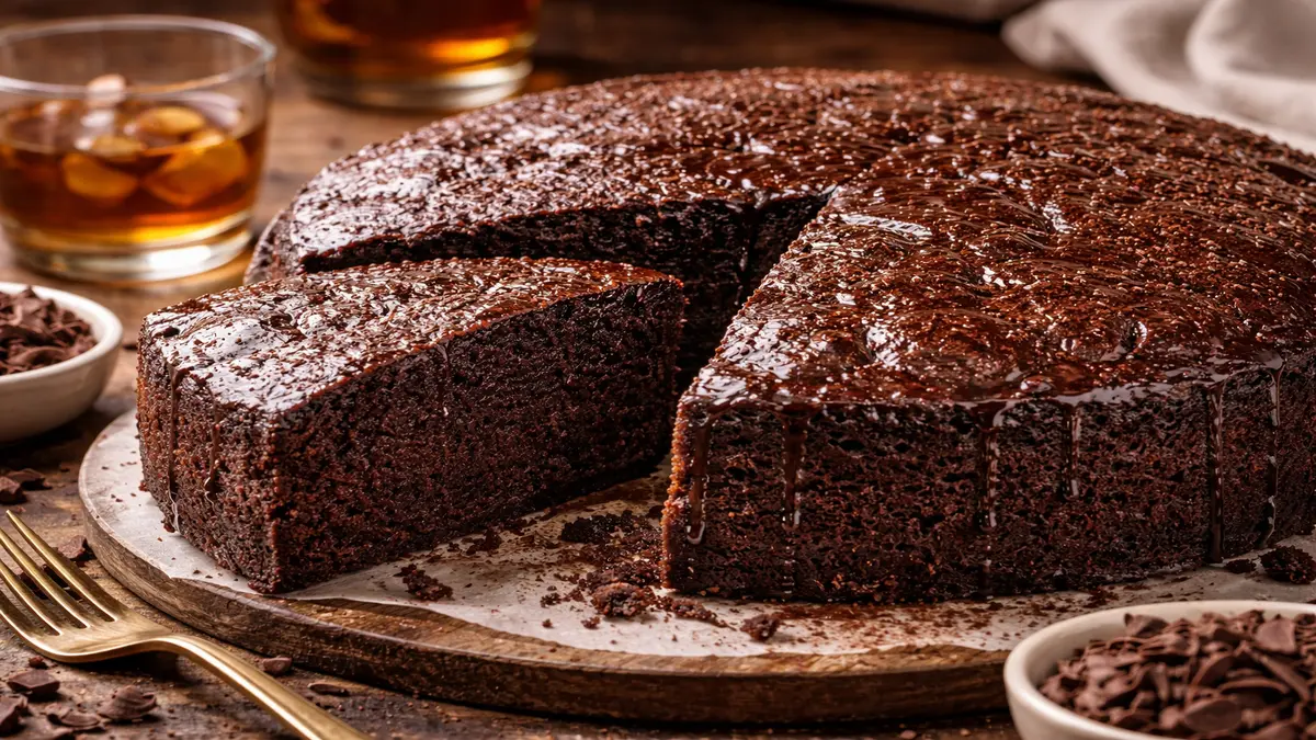 Rum Soaked Chocolate Cake