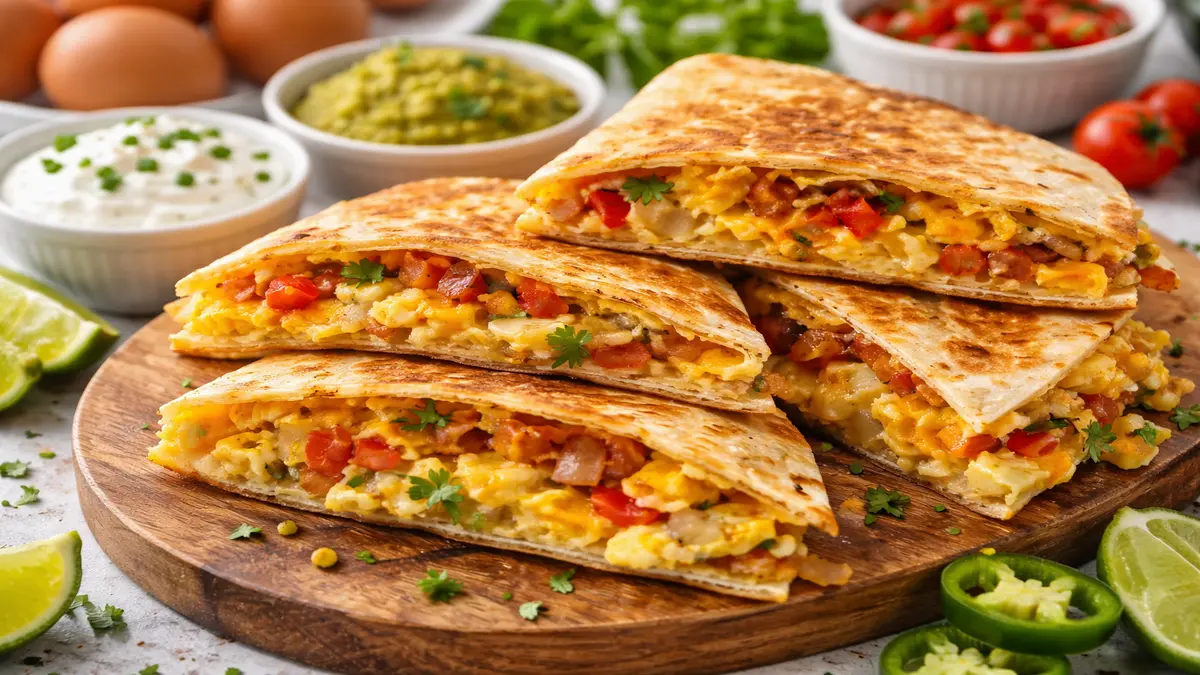 Crispy Breakfast Quesadilla Recipe