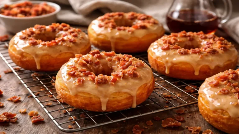 Homemade Maple Bacon Doughnuts