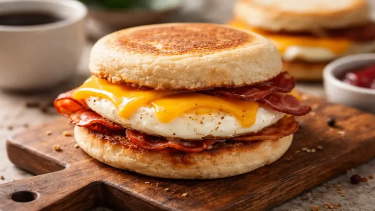 English Muffin Breakfast Sandwich