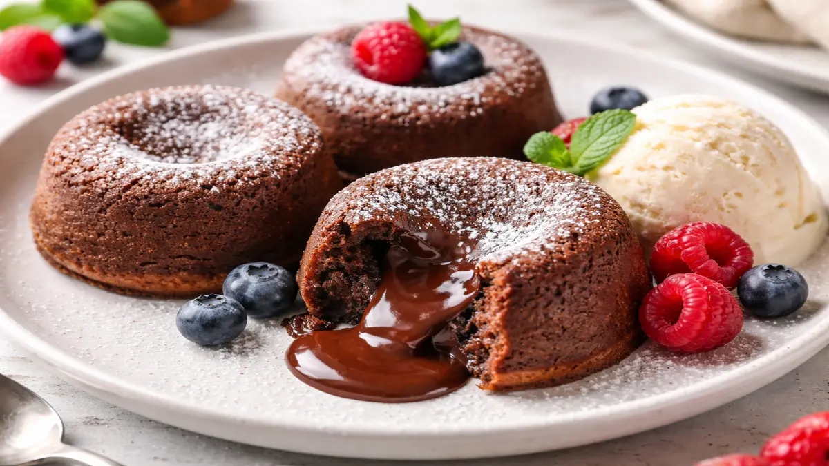 Easy Molten Chocolate Cake Recipe