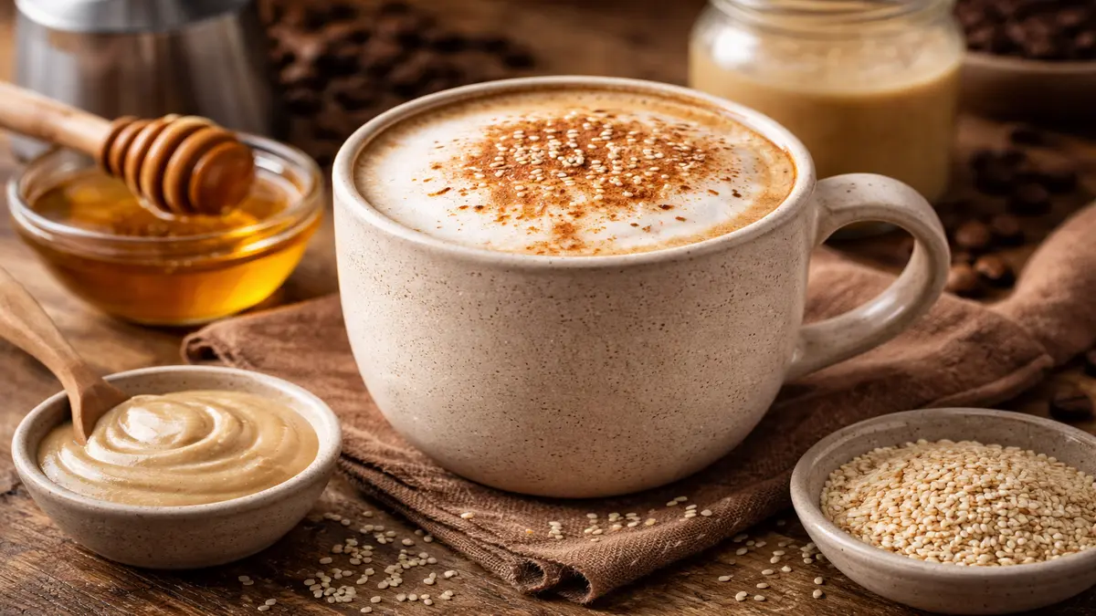 Homemade Tahini Latte Recipe