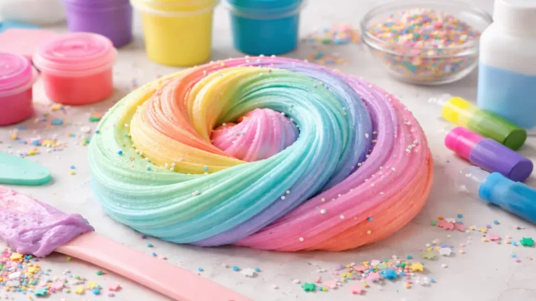Rainbow Butter Slime Recipe