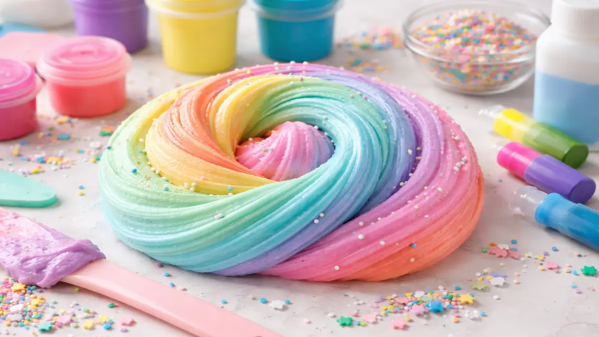 Rainbow Butter Slime Recipe